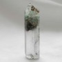 Clear quartz with chlorite phantoms and rutile