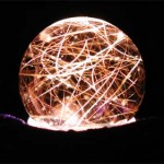 Rutilated smokey sphere