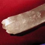 Double terminated lemurian wand with cluster.