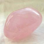 Rose quartz free-form crystal