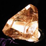 Smokey quartz rutiled crystal
